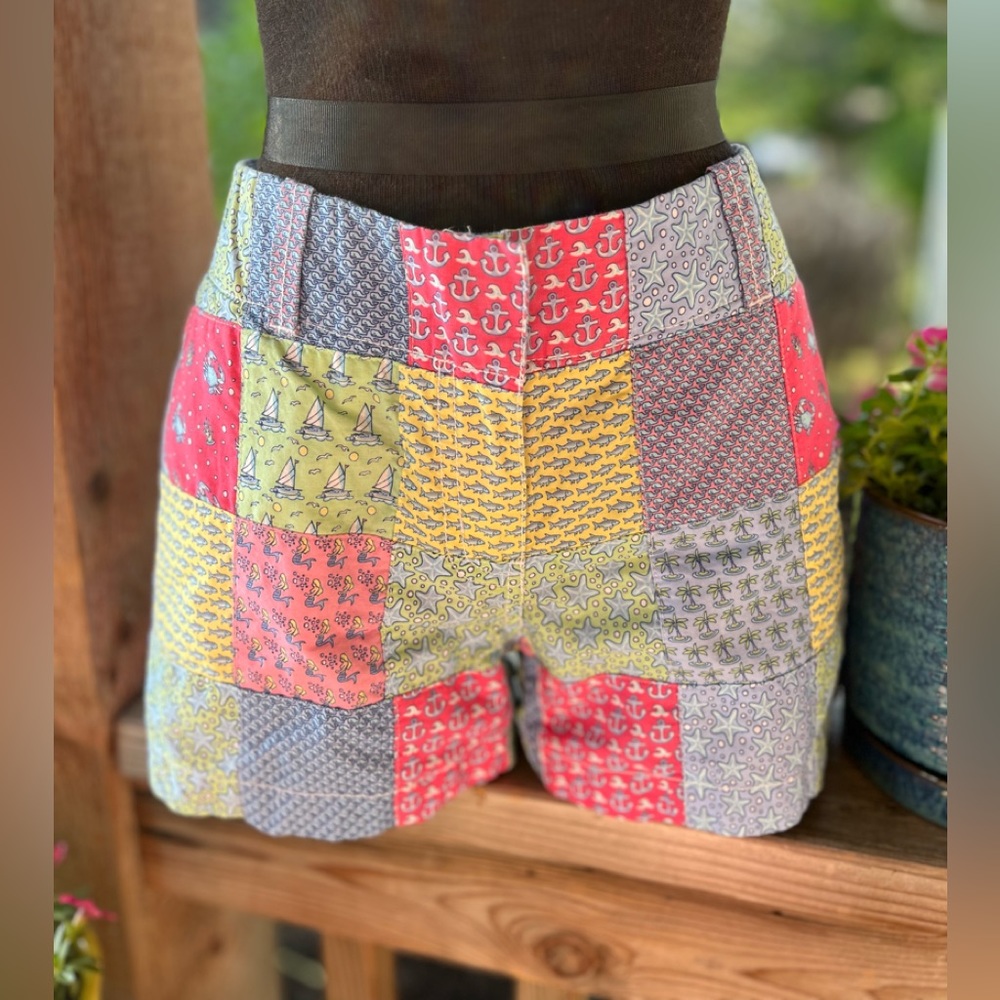 Vineyard Vines Patchwork Cotton Nautical Beach Pr… - image 1